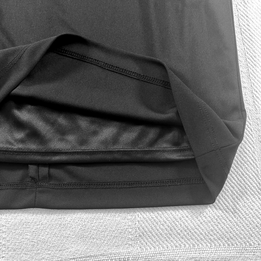 NWOT David Meister Black Asymmetrical Twist Neck Sleeveless Sheath Dress Size 2 - Picture 7 of 10